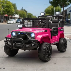 Двухместный детский джип M 6270 EBLR-8 (24V) электромобиль, розовый, свет, MP3, Bluetooth купить