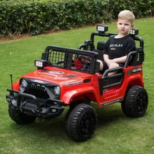 Двухместный детский джип M 6270 EBLR-3 (24V) электромобиль, красный, свет, MP3, Bluetooth
