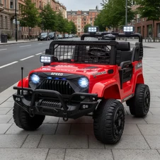 Двухместный детский джип M 6270 EBLR-3 (24V) электромобиль, красный, свет, MP3, Bluetooth фото 11