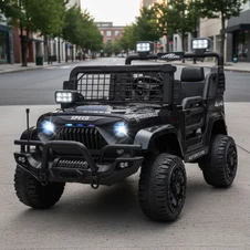 Двухместный детский джип M 6270 EBLR-2 (24V) электромобиль, черный, свет, MP3, Bluetooth купить