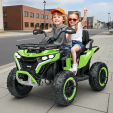 Детский электрический квадроцикл M 6272 EBLR-5 (24V) зеленый, пульт управления