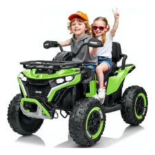 Детский электрический квадроцикл M 6272 EBLR-5 (24V) зеленый, пульт управления фото 13