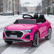 Детская машина на аккумуляторе M 5899 EBLR-8 розовая, Audi, мягкое сиденье