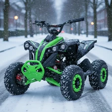 Подростковый квадроцикл Prof1 HB-EATV 1200Q-5ST зеленый, 4 аккумулятора, мотор 1200 Вт