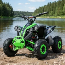 Подростковый квадроцикл Prof1 HB-EATV 1200Q-5ST зеленый, 4 аккумулятора, мотор 1200 Вт купить