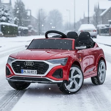 Детская машина на аккумуляторе M 5899 EBLRS-3 красная, Audi, мягкое сиденье