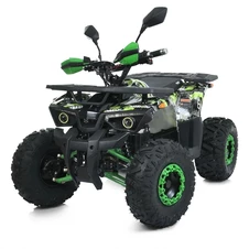 Подростковый квадроцикл Prof1 HB-EATV 1450H-2-5 (MP3), 4 аккумулятора, черно-зеленый