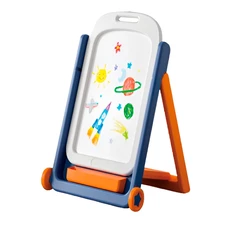 Детский мольберт QC-BB03 со стульчиком, колесики, магнитная доска купить