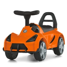 Детская каталка - толокар Bambi M 6299-7 оранжевая, свет, музыка