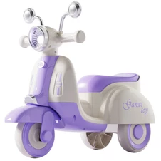 Беговел - толокар BB-0019 Purple скутер, музыка, свет, фиолетовый