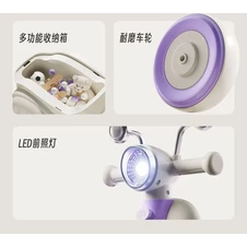 Беговел - толокар BB-0019 Purple скутер, музыка, свет, фиолетовый фото 33