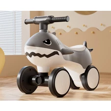 Беговел - толокар BB-0017 Grey акула, музыка, свет, серый фото 33