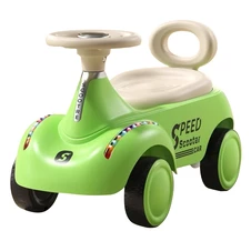 Детский беговел - толокар BB-0015 Green машина, музыка, свет, зеленый