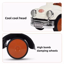 Беговел - толокар Tilly BB-0014 Pink машина, музыка, свет, розовый фото 11