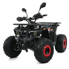 Подростковый квадроцикл Prof1 HB-EATV 1450H-2 (MP3) V2, 5 аккумуляторов, черно-оранжевый