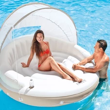 Надувной плот матрас Intex 58292 с навесом, 199 х 150 х 190 см. фото 11