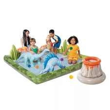 Надувной игровой центр Intex 56132 Парк юрского периода, 202 х 201 х 36 см. фото 33