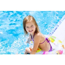 Детский надувной бассейн Intex 57195 с навесом от солнца, 227 х 221 х 137 см. купить