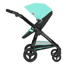 Коляска для куклы Carrello Ultra 9696 green с сумочкой, 2 в 1, зеленая фото 11