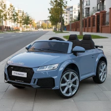 Детский электромобиль M 5012 EBLR-11 серый, Audi, кожаное сиденье