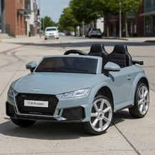 Детский электромобиль M 5012 EBLR-11 серый, Audi, кожаное сиденье купить