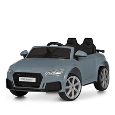 Детский электромобиль M 5012 EBLR-11 серый, Audi, кожаное сиденье фото 33