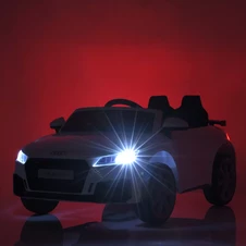 Детский электромобиль M 5012 EBLR-11 серый, Audi, кожаное сиденье фото 44