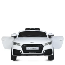 Детский электромобиль M 5012 EBLR-11 серый, Audi, кожаное сиденье фото 66