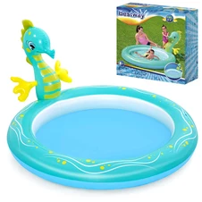 Детский надувной бассейн Bestway 53114, Морской конек, 188 х 160 х 86 см.