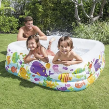 Детский надувной бассейн Intex 57471, Морской аквариум, 159 х 159 х 50 см.