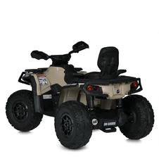 Детский электроквадроцикл M 6080 EBLR-13 бежевый, 4 мотора, пульт управления фото 11