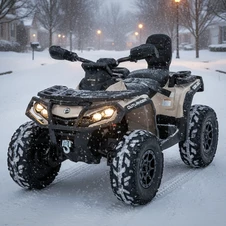 Детский электроквадроцикл M 6080 EBLR-13 бежевый, 4 мотора, пульт управления фото 66