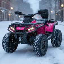 Детский электроквадроцикл M 6080 EBLR-8-2 розовый, 4 мотора, пульт управления фото 66