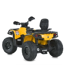 Детский электрический квадроцикл M 6080 EBLR-6 желтый, 4 мотора, пульт управления фото 11