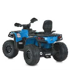 Детский электрический квадроцикл M 6080 EBLR-4 синий, 4 мотора, пульт управления фото 11