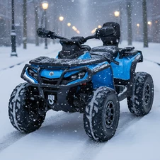 Детский электрический квадроцикл M 6080 EBLR-4 синий, 4 мотора, пульт управления фото 66