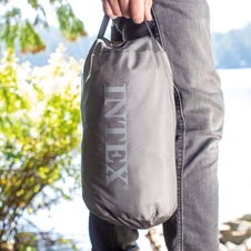 Надувной велюр матрас Intex 64011 с насосом, 191 х 99 х 22 см. фото 55