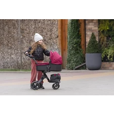 Коляска для куклы Carrello Gloria 9631A Deep red бордовая, с сумочкой фото 66