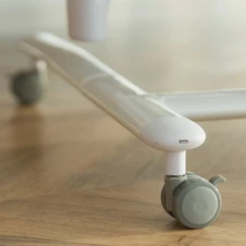 Детская кроватка - качалка Carrello Bloom CRL-10304 Eos Grey серая, приставная фото 77