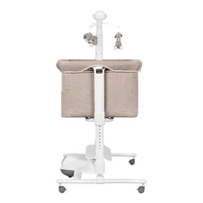 Детская кроватка - качалка Carrello Bloom CRL-10304 Harmonia Beige бежевая, приставная фото 11