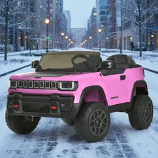 Двухместный детский электромобиль JJ 2500 EBLR-8 (24V) розовый, мягкие EVA колеса