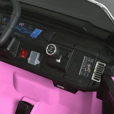 Двухместный детский электромобиль JJ 2500 EBLR-8 (24V) розовый, мягкие EVA колеса фото 13
