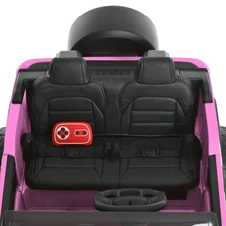 Двухместный детский электромобиль JJ 2500 EBLR-8 (24V) розовый, мягкие EVA колеса фото 16