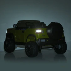 Двухместный детский электромобиль JJ 2500 EBLR-5 (24V) зеленый, мягкие EVA колеса фото 13