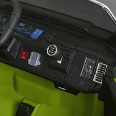 Двухместный детский электромобиль JJ 2500 EBLR-5 (24V) зеленый, мягкие EVA колеса фото 57