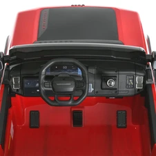 Двухместный детский джип JJ 2500 EBLR-3 (24V) красный, светятся фары, музыка фото 16