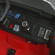 Двухместный детский джип JJ 2500 EBLR-3 (24V) красный, светятся фары, музыка фото 57