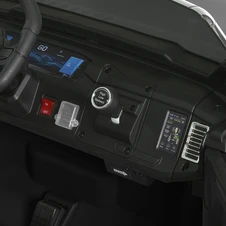 Двухместный детский джип JJ 2500 EBLR-2 (24V) черный, светятся фары, музыка фото 18