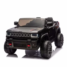 Двухместный детский джип JJ 2500 EBLR-2 (24V) черный, светятся фары, музыка фото 66