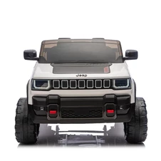 Двухместный детский джип JJ 2500 EBLR-1 (24V) белый, светятся фары, музыка фото 11